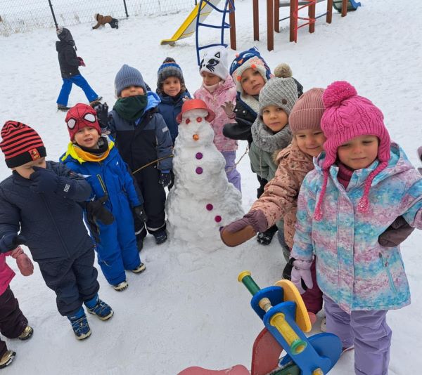 Śnieżne zabawy Rysiów